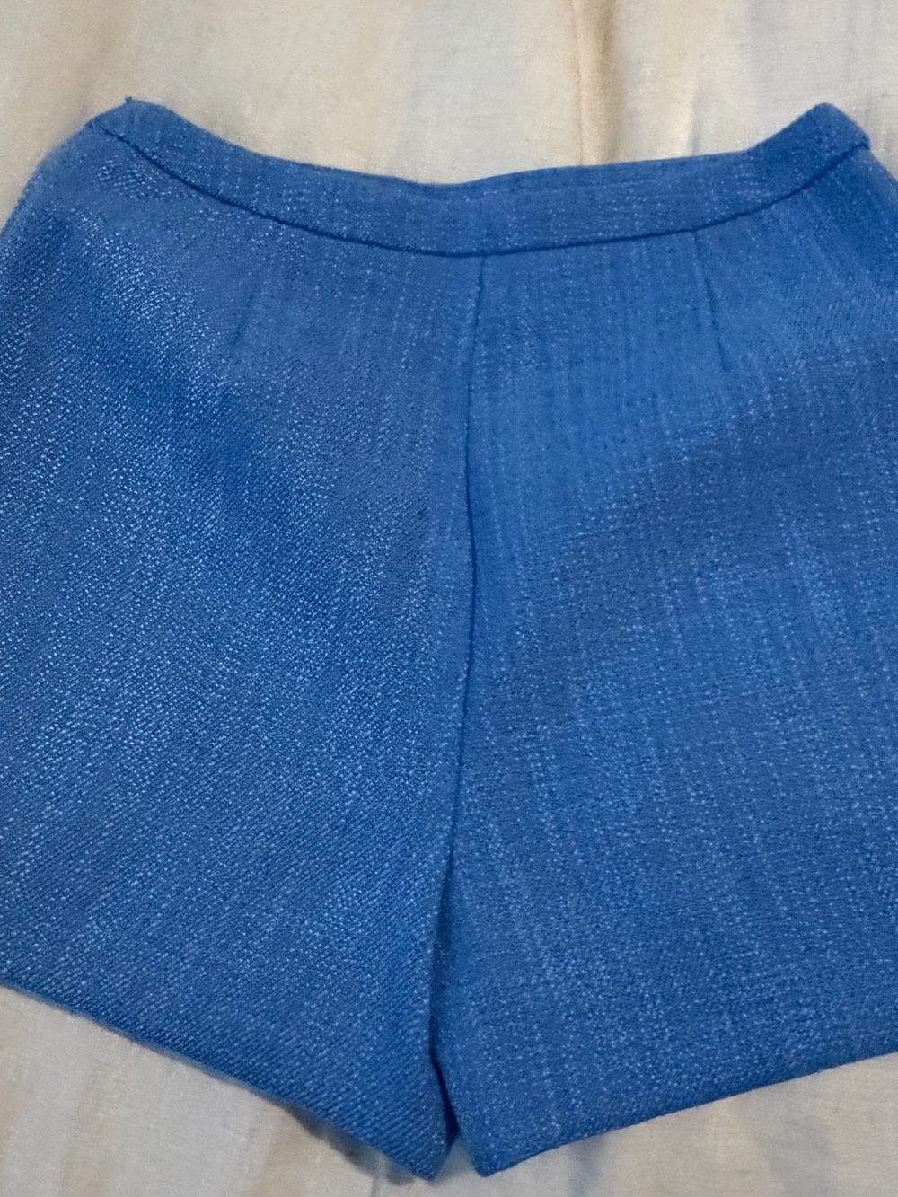 Tuckernuck Blue High-Waist Textured Shorts